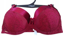 Biustonosz usztywniany VALEGE LINGERIE LYA bordowy w rozmiarze 80D