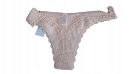 Majtki koronkowe stringi VALEGE Lingerie Loco beżowe w rozm S 36