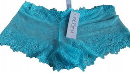 Majtki koronkowe szorty VALEGE Lingerie Dahalia turkusowe w rozm. L 40