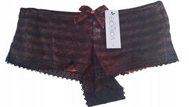 Majtki koronkowe szorty VALEGE Lingerie Adele czarne w rozmiarze L 40