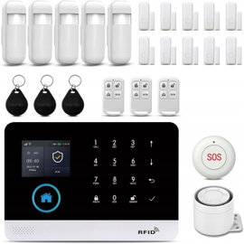 ALARM BEZPRZEWODOWY GSM + WiFi aplikacja TUYA SMART zestaw alarmowy Polski