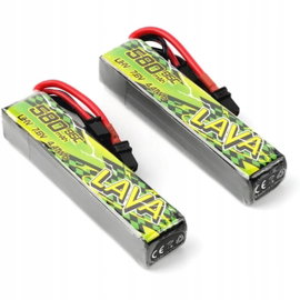 x2 BATERIA AKUMULATOR LAVA II 2S 580MAH 95C LiHV XT30 7.6V DO WHOOP PAVO