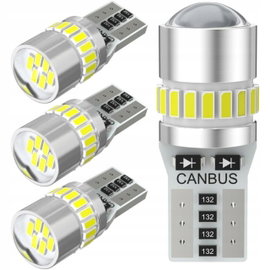 ŻARÓWKI LED T10 W5W CANBUS 12V 6500K 200LM 2,7W 4SZT