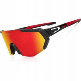 OKULARY SPORTOWE POLARYZACYJNE UV400 Z 3 WYMIENNYMI SZKŁAMI TR90 29g