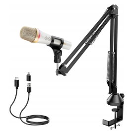 MIKROFON DYNAMICZNY TONOR TD310 KOMPUTEROWY USB STATYW RGB STREAMING