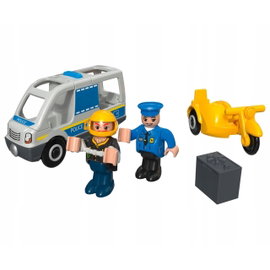 Zestaw Policyjny Playtive Pojazd z Syreną + Akcesoria 6 Elementów Policjant