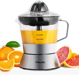 ELEKTRYCZNA WYCISKARKA DO CYTRUSÓW Pukomc 40W srebrny / szary