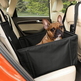 Fotelik Samochodowy dla Psa na tylne siedzenie z 4 pasami mocującymi S