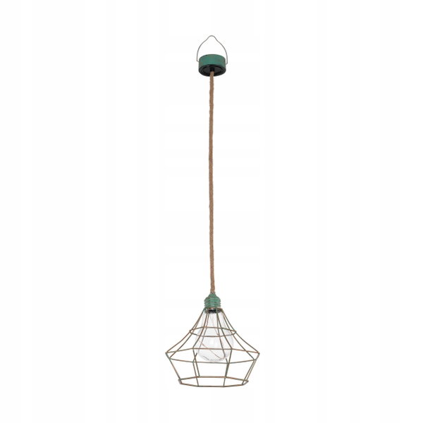 Lampa solarna EGLO wisząca stalowy klosz oplot