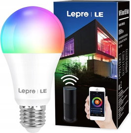 Inteligentna Żarówka LED 9W RGB Wi-Fi Kompatybilna z Alexa i Google Home