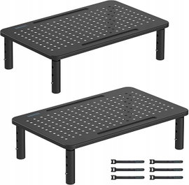 Metalowy Stojak na Monitor komputerowy BONTEC Ergonomiczny Regulowany 2szt.