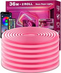 Taśma LED RGB Wielokolorowa 36m Neonowa z Kontrolą Aplikacją/Pilotem