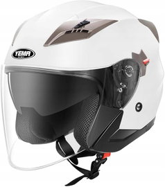 Kask Motocyklowy YEMA Helmet YM-627-5 z szybą Quad Crash Biały rozmiar L
