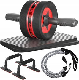 EnterSports Rolka brzucha, 6 w 1, z taśmą fitness