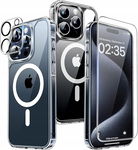 Przezroczyste Etui Case iPhone 15 Pro + Szkło hartowane na Aparat i Ekran