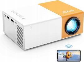 Mini projektor, projektor PVO WiFi 1080P 200 "
