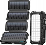 POWERBANK SOLARNY BLAVOR PN-W12 PRO 20000MAH Z LATARKĄ I LAMPĄ LED +PANELE