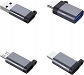 SZFUDIGO Adapter USB C 4-pak, adapter USB C