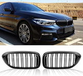 Nerki Atrapa Grill do BMW Serii 5 2017-2020 G30/G31 Czarny Połysk