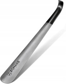 ŁYŻKA DO BUTÓW ELEGANCKA METALOWA DŁUGA 42CM - ZOMAKE - SREBRNA