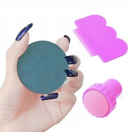 Metalowe płytki do zdobienia paznokci STEMPEL ZDRAPKA 10 sztuk