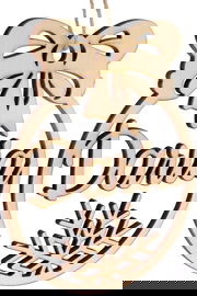 DREWNIANA BOMBKA z IMIENIEM na Choinkę  Prezent na Mikołajki Upominek na Święta