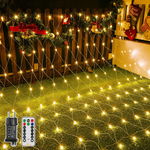ŁAŃCUCH ŚWIETLNY LED 3 x 2 M 200 DIOD LED Z PILOTEM 8 TRYBÓW BOŻE NARODZENI