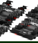 2 x HANTLE REGULOWANE 2 x 12 KG REGULOWANE DO DOMU DO TRENINGU ZESTAW