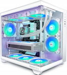 OBUDOWA PC ATX Z 6 WENTYLATORAMI SZKŁO HARTOWANE BIAŁA Y6