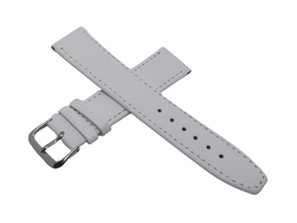 PASEK PERFECT DO ZEGARKA SKÓRA BIAŁY 22 MM SREBRNA KLAMRA