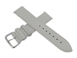 PASEK JORDAN KERR DO ZEGARKA SKÓRA BIAŁY 22 MM SREBRNA KLAMRA