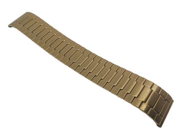 BRANSOLETA DO ZEGARKA ROZCIĄGANA ZŁOTA 22 MM MATOWA