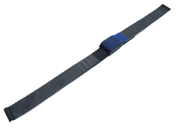 BRANSOLETA DO ZEGARKA SIATKA MESH CZARNA SZEROKOŚĆ 8 MM GRUBOŚĆ 2 MM