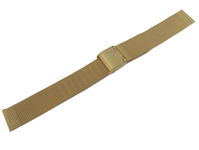 BRANSOLETA DO ZEGARKA SIATKA MESH ZŁOTA 14 MM GRUBOŚĆ 1,5 MM
