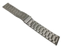 BRANSOLETA DO ZEGARKA STALOWA SREBRNA 22 MM MATOWA + TELESKOPY