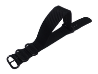 NATO NYLONOWY PASEK DO ZEGARKA CZARNY 20 MM