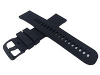 PASEK DO ZEGARKA SILIKONOWY CZARNY 22 MM + TELESKOPY