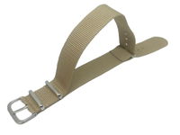 NATO NYLONOWY PASEK DO ZEGARKA BEŻOWY 18 MM