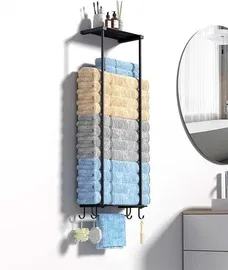CLESSO WIESZAK WIELOFUNKCYJNY ŁAZIENKOWY NA RĘCZNIKI AKCESORIA DO ŁAZIENKI