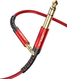 JSAUX kabel audio stereo dwukierunkowy 3.5 mm do 6.35 mm