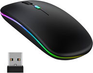 JADEMALL Mysz bezprzewodowa z adapterem 2,4 GHz Bluetooth 5.0 USB