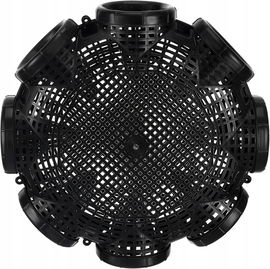 Klatka do łowienia ryb, krewetek, humanitarna 8 otworów 36cm CZARNA