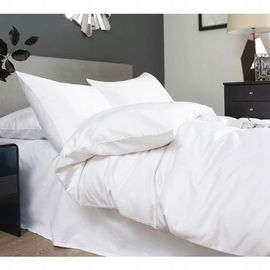 Pościel 3-częściowy komplet 220x220cm + 2x 50x75cm BIAŁA 100%POLIESTER