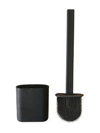 Szczotka toaletowa silikonowa wolnostojąca lub zawieszana szara 1szt.