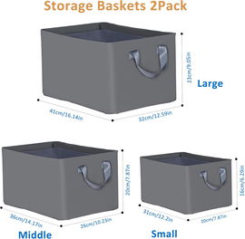 Organizer na ubrania, do łazienki, do auta 41x32x23 cm, kolor szary - 1szt.