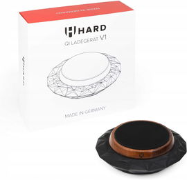 Ładowarka indukcyjna drewniana - okrągła bezprzewodowa stacja 15W