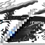 Antena DVBT2 do TV Naziemnej Dookólna DVB-T2 4K MUX-8 LTE Wzmacniacz MOCNA