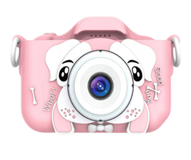 Aparat dziecięcy różowy X5 Piesek