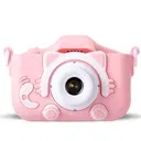 Dziecięcy aparat cyfrowy X5 w kształcie kotka - różowy