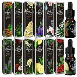 12xZESTAW OLEJKÓW ETERYCZNYCH DO DYFUZORA NAWILŻACZA 10ml